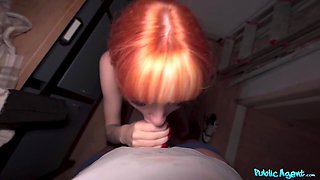 Martin Gun Unveils All in a Redhead Public Desire