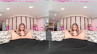 Cute Teen's VR Passion Unleashes Mature Sensual Heat