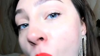 Big-Titted Babe's Solo Sex Toy Fun Part 2