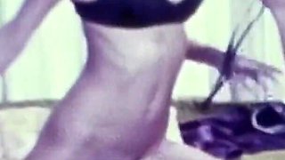 Vintage porn retro erotic theatre - photo session in heat