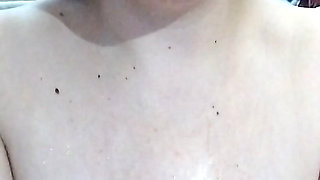 BBW with Huge Tits Sips Piss