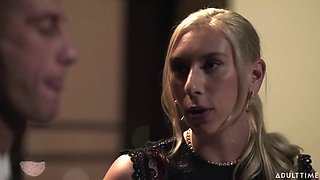 Sexy Blonde Intern Kay Lovely Seduces Cougar Boss Ryan McLane into Cheating Office Pounding and Expl