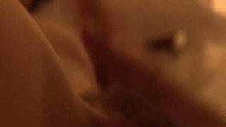 Short hairy brunette is bouncing on her lover's hard cock