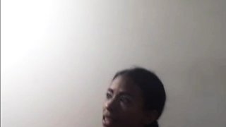 African EX Girlfriend playing with her new BF