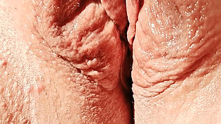 Horny mature showing off her succulent meaty sex