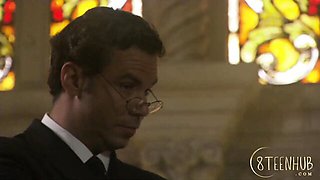 Ball licking scene with sinful Cheyne Collins from 8TeenHub