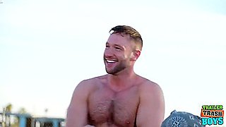 Officer Brogan Deepthroats Before Bottoming - Troy Daniels