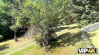 George Fucked Hard A Young Unfaithful Wife In The Bushes - George Uhl