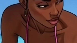 White Guy Fucked a Married Black Slut on a Wild Beach. Sexual Aftermath.