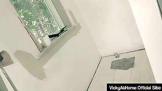 Big-boobed Cougar Vicky Vette Providing A Super-naughty Blowbob To Her Yam-sized Weenie Paramour!