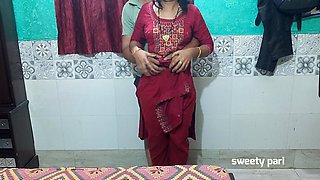 Indian Bhabhi Hard Fucked Cow Girl Style and Standing Position Full Enjoy Her Husband