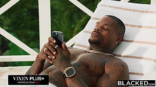 BLACKED Big-titted Hotty Rikako Katayama Can't Keep Her Mitts Off Her Chief Jason's BIG BLACK COCK