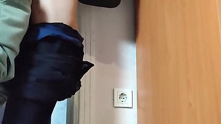 Skinny brunette gets fucked while being filmed on the phone camera