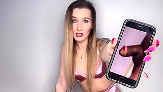 SPH long nails femdom laught off
