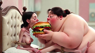 Extremely Skinny Vs Massive SSBBW Feeding Session