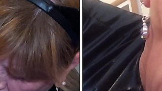 Granny Catwoman Sucks Superman's Cock!