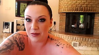 Big boobs milf masturbates with her dildo