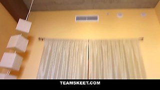 Mischievous floozy Charli Shiin banged hard on a porn casting