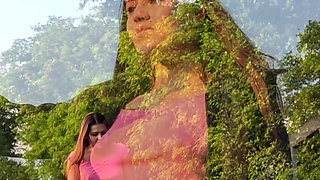 Lost in Holland Wetting Jeans Outdoors