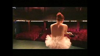 Show at the Theater of Young Redhead Dancer Fucked and Cummed in Mouth
