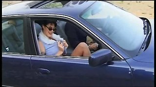 Big Natural Tits Vintage Pussy Fucking in Garden Black and White Sex