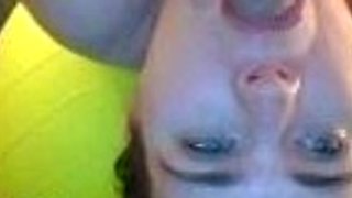 Amateur housewife blowjob and handjob with cumshot