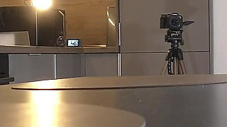 Two Hot Sexy Beautiful College Girls Play Ping Pong Cup Game Behind the Scenes of Short Skirt Try on