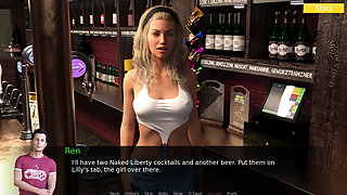 Erotica 4 - Riley, Ren and Lilly Dance at the Bar Then Plan a Night Together