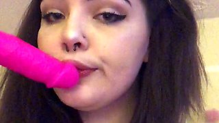 Busty brunette bitch with big boobs