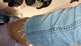 Sexy Brunette Tries on Tights, Hairy Pussy, Big Ass, Big Tits. Amateur Wife Hairy Pussy, Big Tits, Big Nipples, Big Ass.