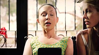 Blonde Lesbians Sweet Cat and Nataly Von Seduce with