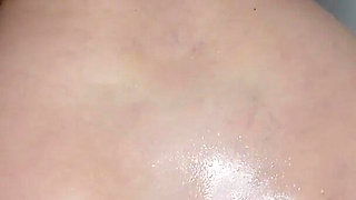 Oiled up Girlfriend Begs to Be Bred