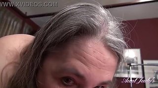 Step-Aunt Grace, 52 yrs Old - Morning Blowjob (POV) - Amateur & Hairy