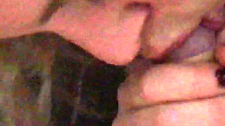 Blown in bed by blonde