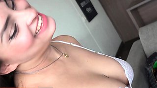 Natural Big Tits Colombian Strips Down