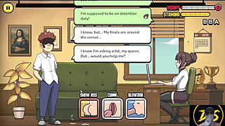 Hot Teacher Fucks Students in Detention! Problematic Subjects-gameplay!