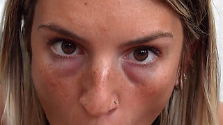 18 Year Old Slut Gets Cum on Her Bikini!