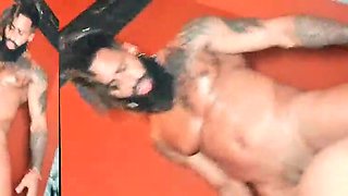 Rasta black, hefty manstick, banging three for the very first time while making pornography.