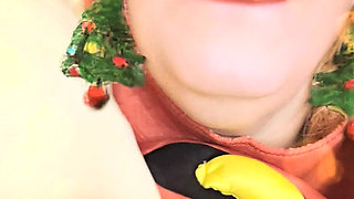 Time for the Reindeer Rear Games Shes Cumming Going Insane