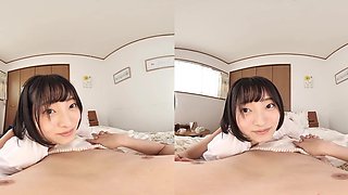 Japanese vr students share short hair cowgirl sensual thrills