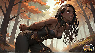 Enjoy Oral Pleasure with a Sloppy Dark-hued Mega-slut in an Autumn Forest. It Was My First Time Having Bare Hook-up