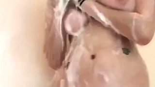 Amateur striptease and Solo masturbation