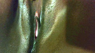 Creamy black pussy