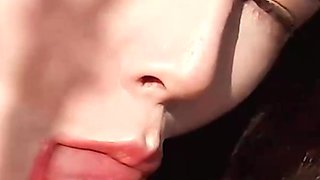 Hot Wife with Her Unshaved Pussy and Grippiest Meaty Lips Test the Stamina of a Hard Boner in Nature