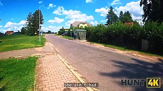 Hunt4k. red haired babe was truly innocent to fuck while gf was witnessing