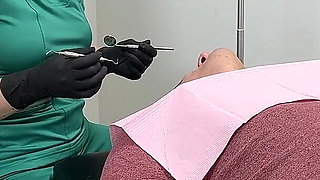 Nurse Bunny Checks Dr. Canada's Teeth Multi Angle