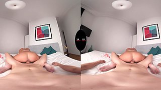 Horny tight teen VR sex clip