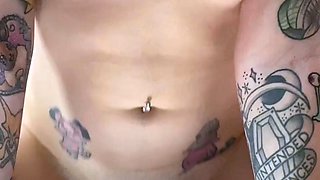 Masturbating solo babe loves her toys