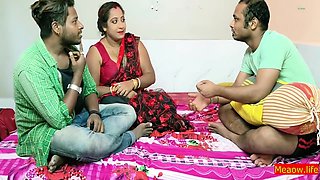 Indian Bengali Wife Threesome Sex! With Clear Audio