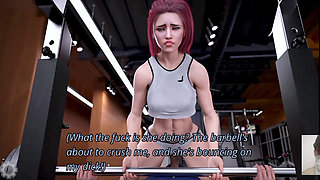 I Accidentally Fuck My Gym Trainer While Working Out and Her BF Comes in!